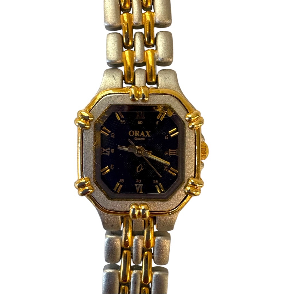 Orax 18k Gold Platted Ladies Quartz Water Resistant Watch